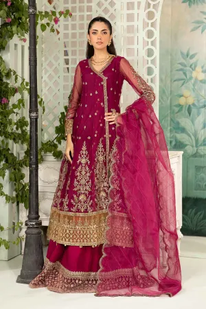 3 Piece Embroidered Net Suit | SF-EA24-03