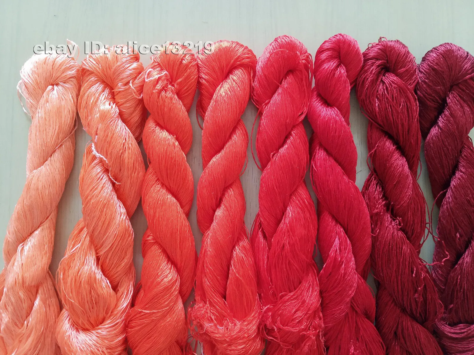 8bundles 100%real mulberry silk,hand-dyed embroidery silk floss/thread N42