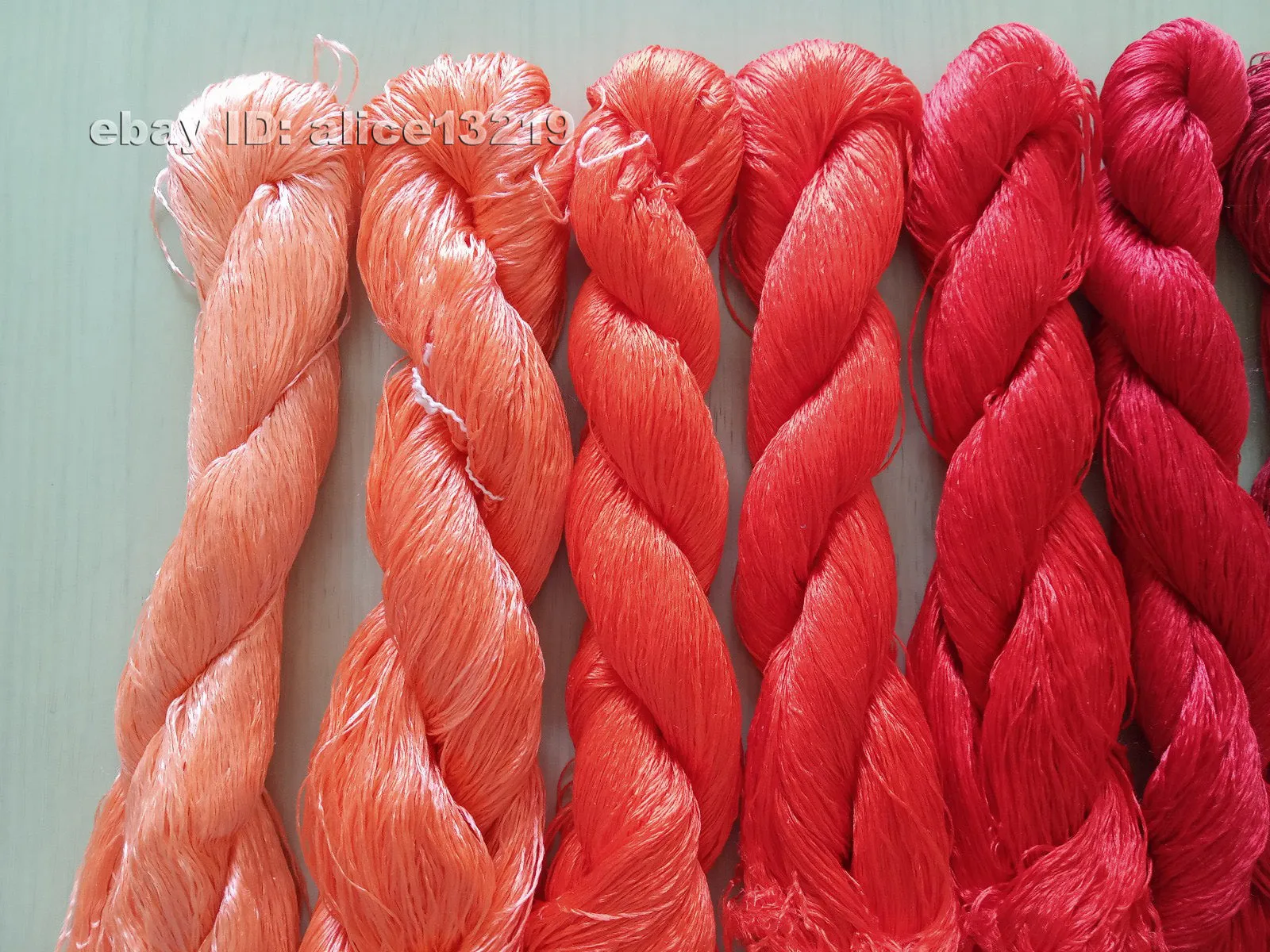 8bundles 100%real mulberry silk,hand-dyed embroidery silk floss/thread N42