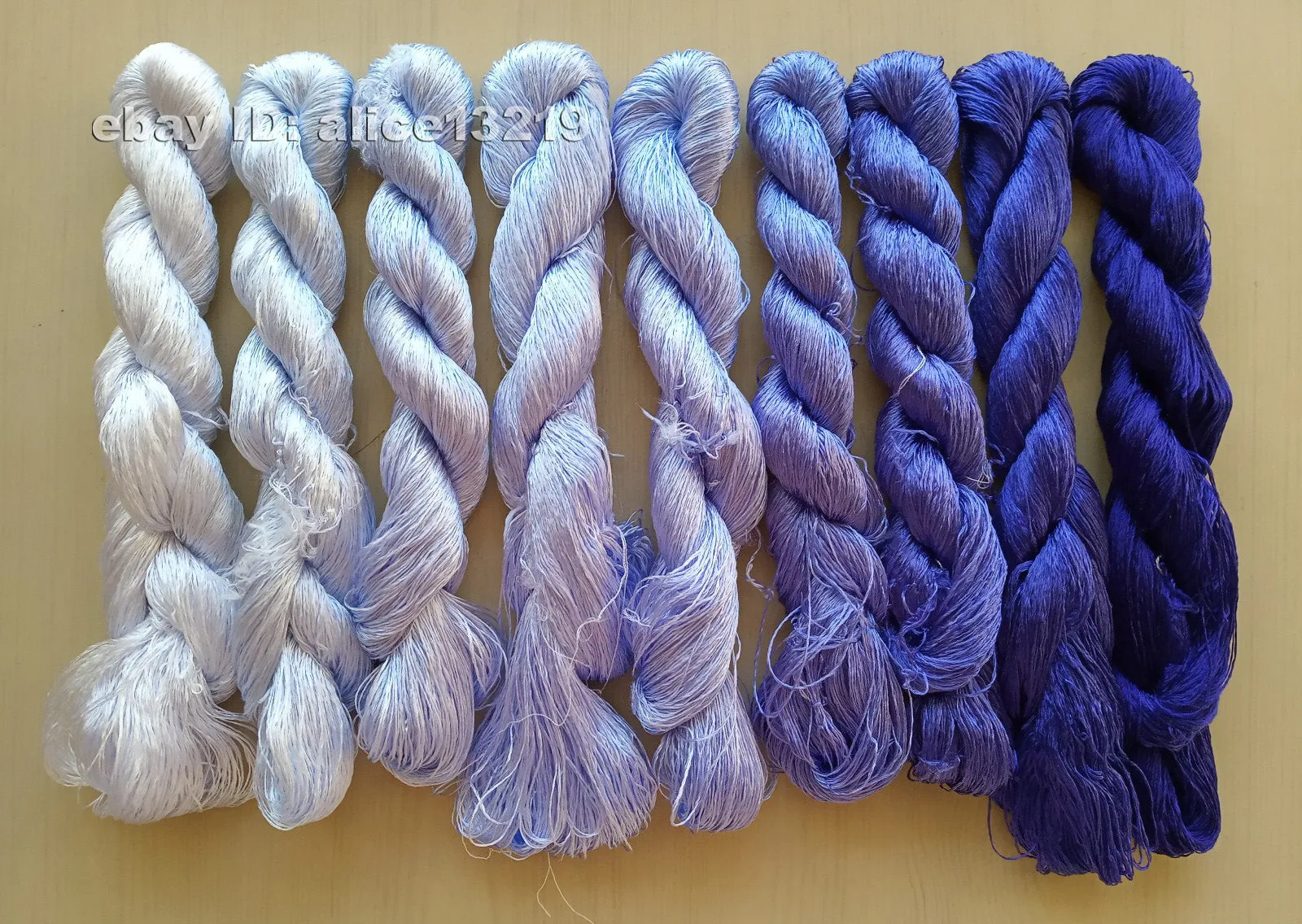 9bundles 100%real mulberry silk,hand-dyed embroidery silk floss/thread N81