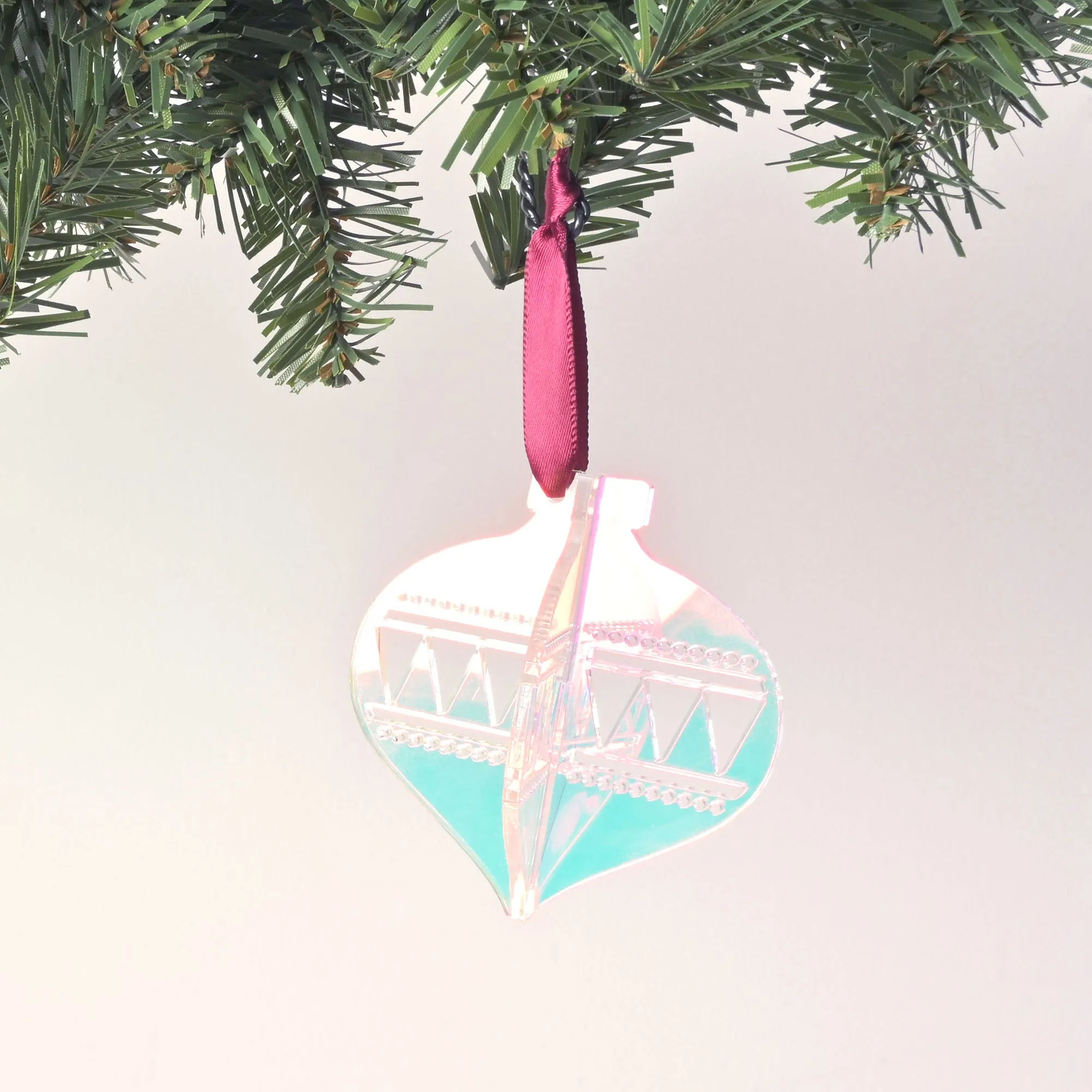 Acrylic Christmas Ornament, Style 01