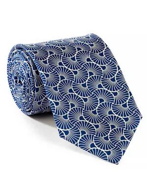 Art Deco Ginkgo Silk Tie