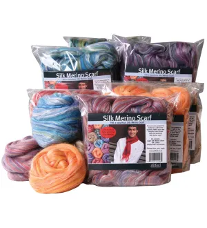 Ashford Silk Merino Scarf Kit