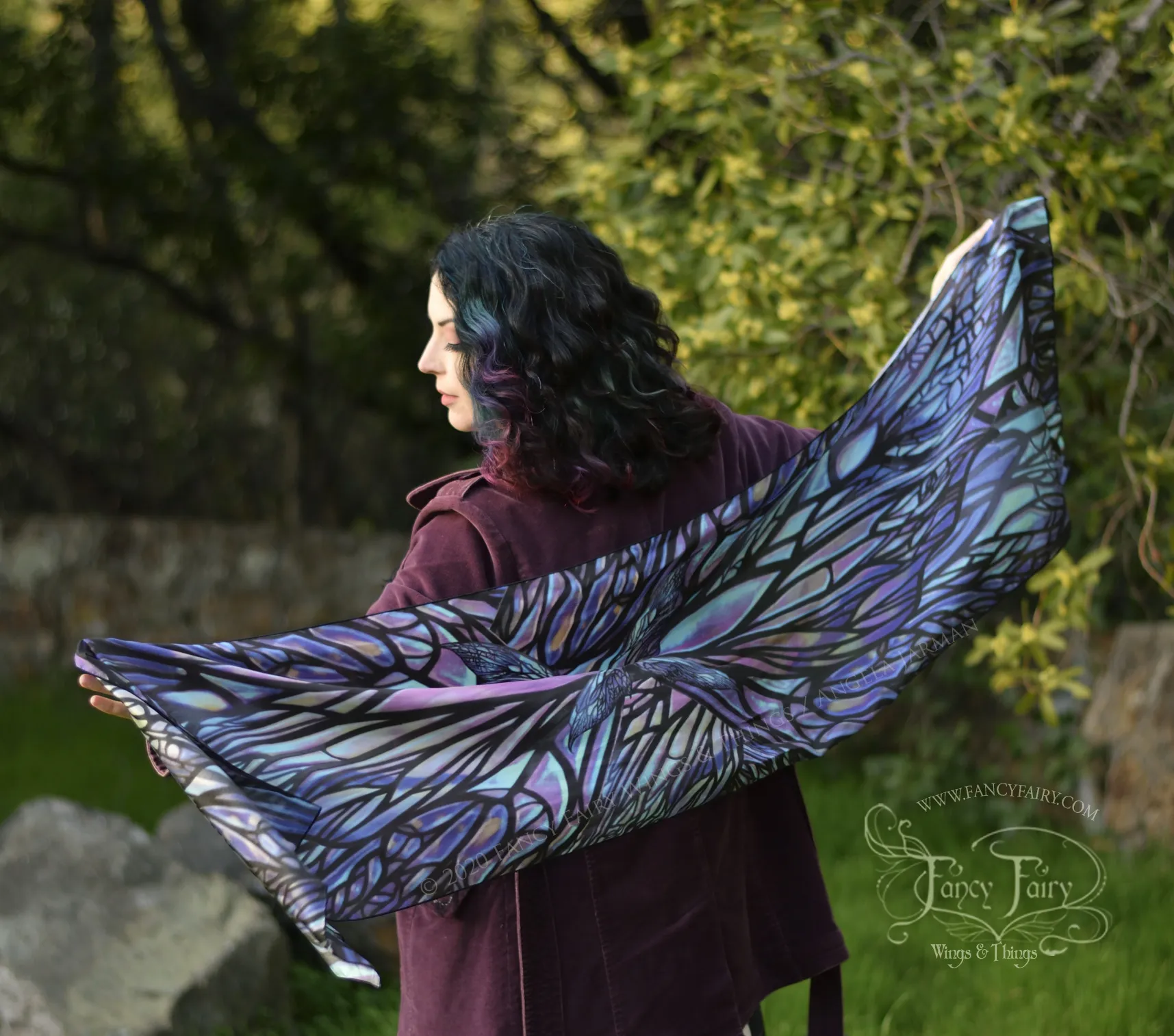 'Colette' Pixish Fairy Wings Long Scarf Made to Order