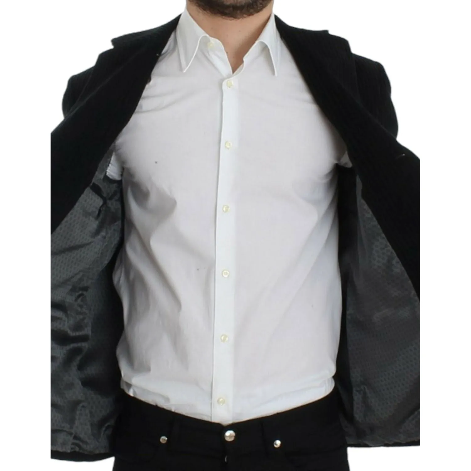 Dolce & Gabbana Elegant Black Martini Blazer Jacket