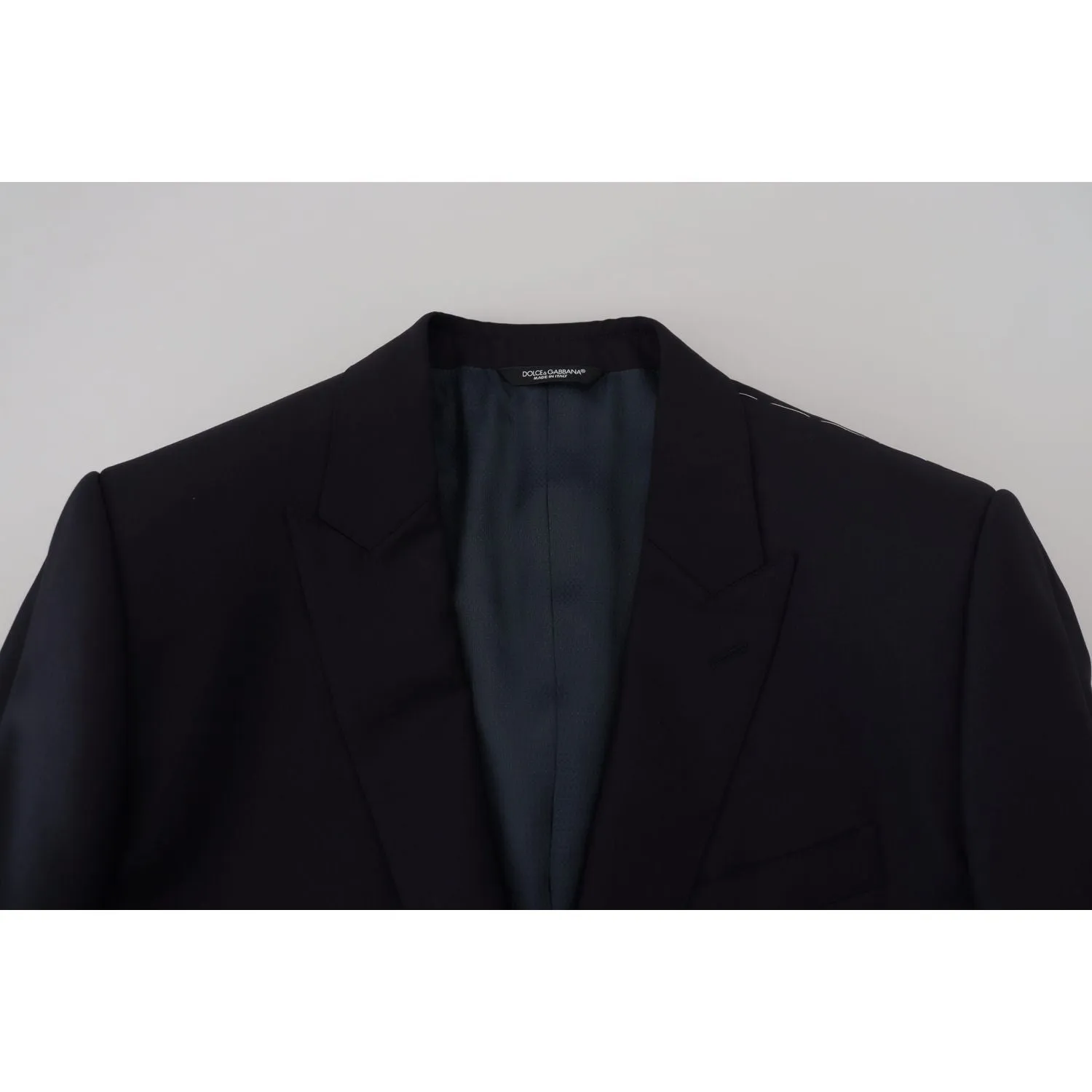 Dolce & Gabbana Elegant Dark Blue Martini Blazer