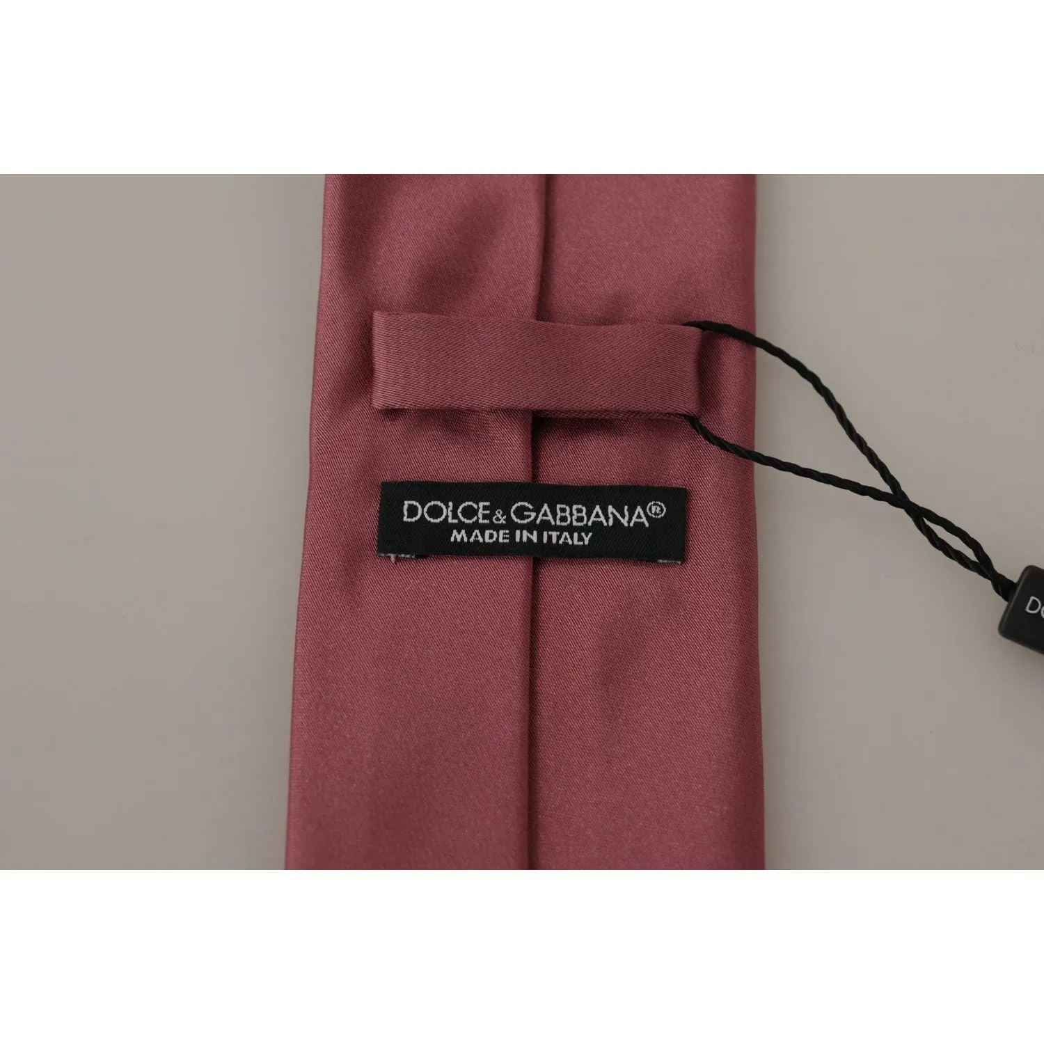 Dolce & Gabbana Elegant Pink Silk Bow Tie