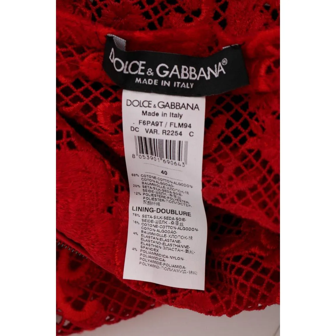 Dolce & Gabbana Elegant Red Sheath Dress with Silk Bow Belt