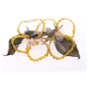 Dolce & Gabbana Exquisite Handmade Floral Silk Brooch