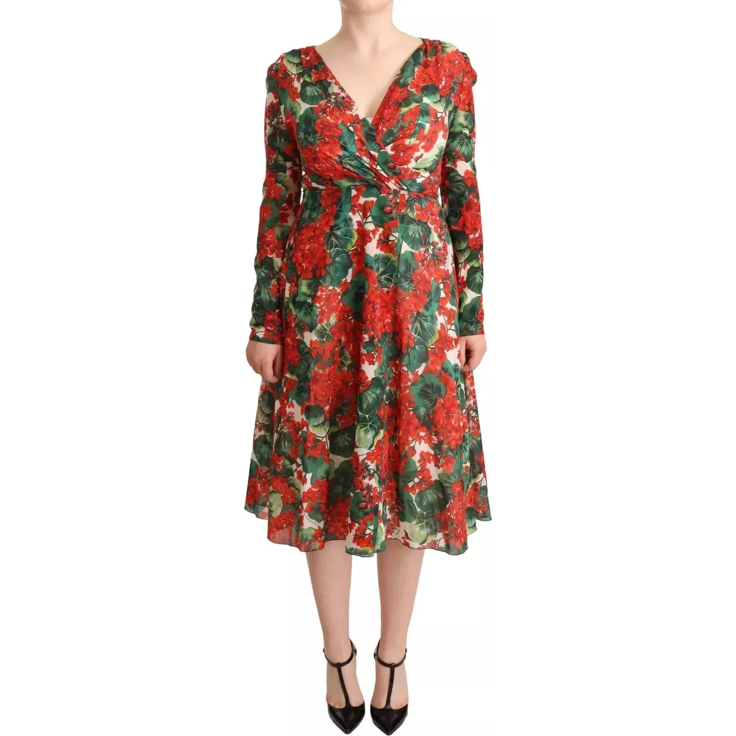 Dolce & Gabbana Multicolor Portofino-Print Shift Dress