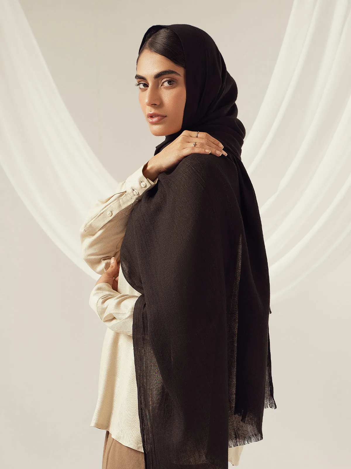 Eco-Luxe Scarves & Hijabs - Black