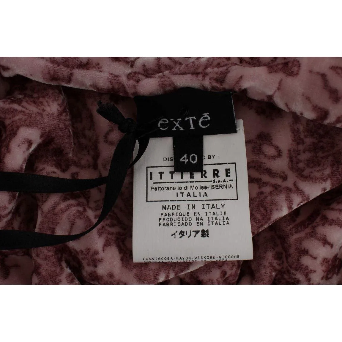 Exte Silk Blend Floral Print Top