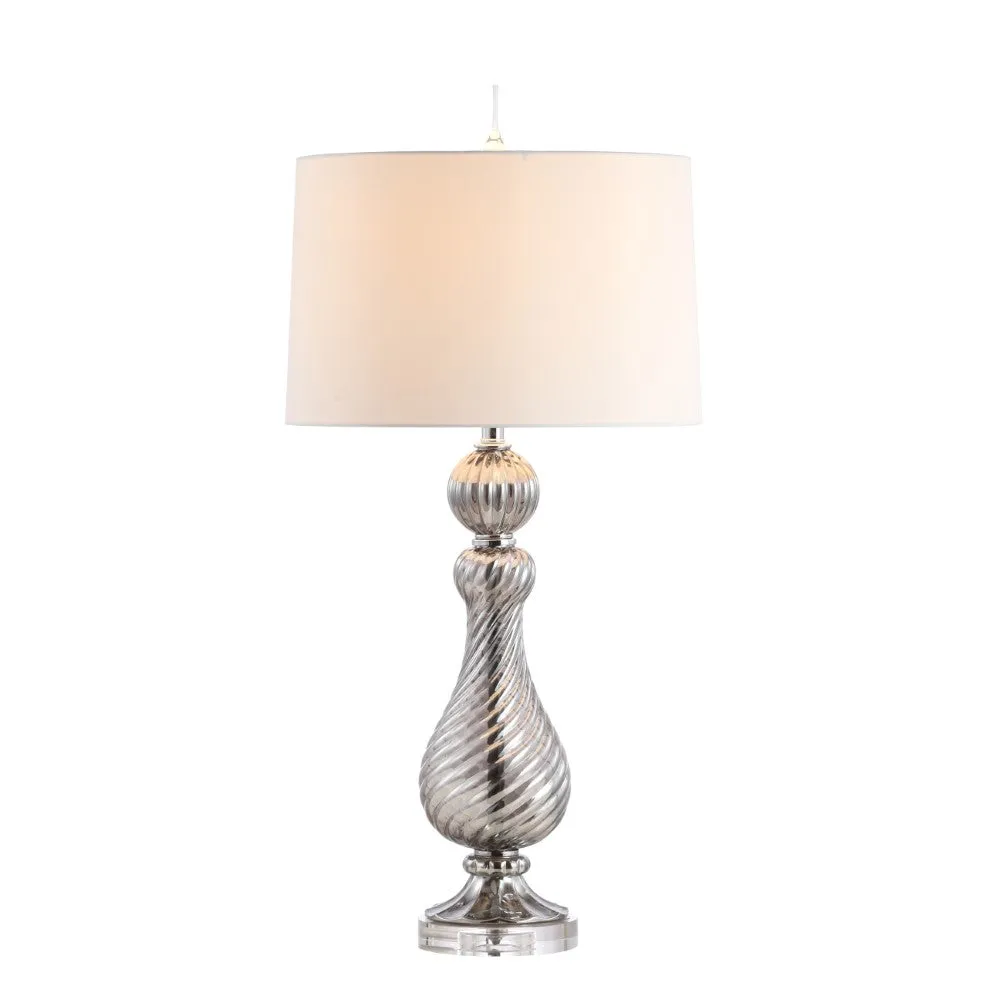 Gide 32" Swirled Crystal/Glass LED Table Lamp