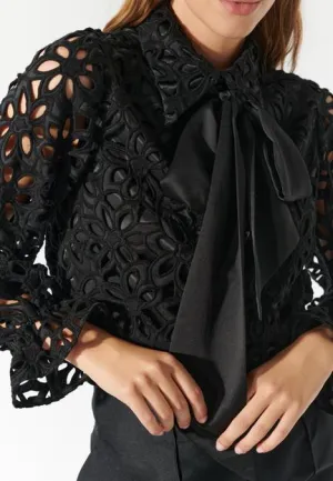 Kikkidea Brocade Black Shirt