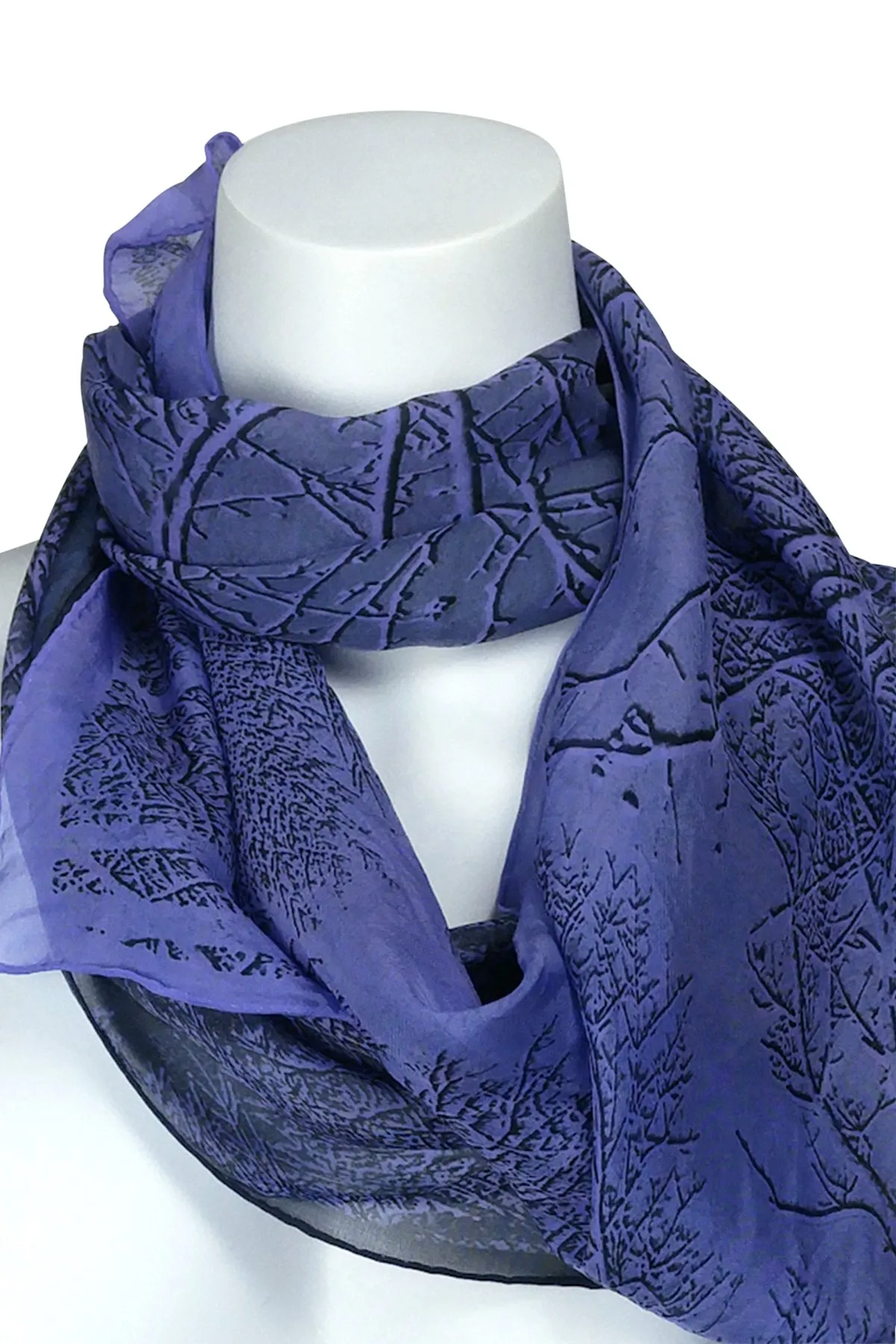 Lace Branches Ombre Silk Scarf, more colours