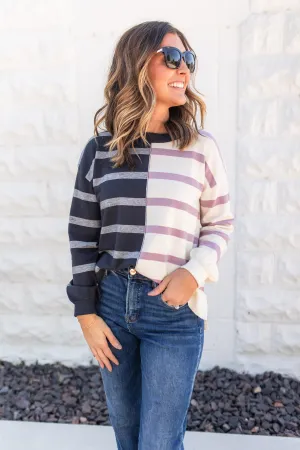 The Striped Ease Top