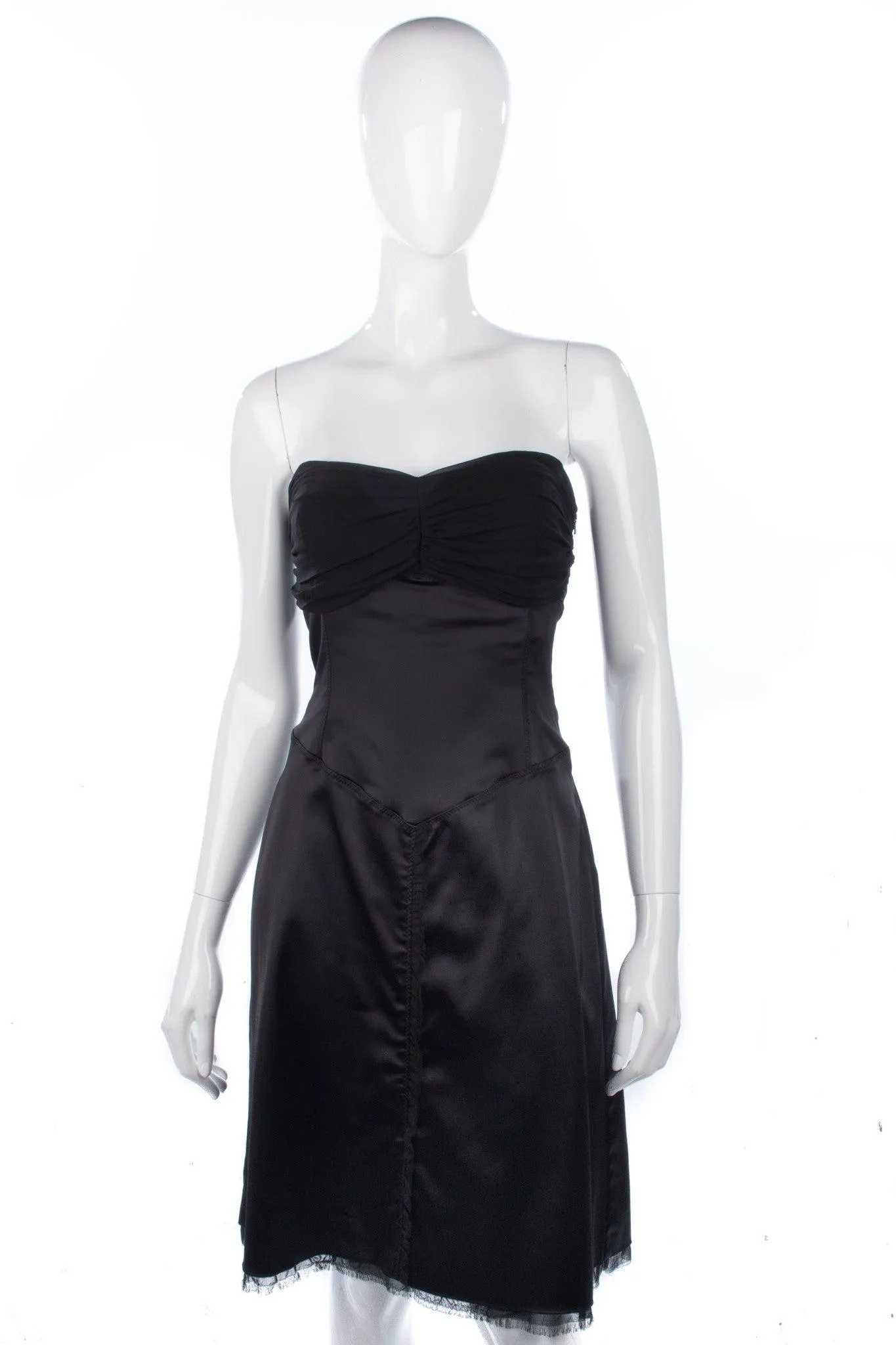 Whistles Bustier Cocktail Dress Black UK Size 10