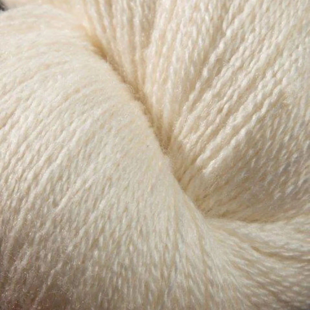 Zephyr Wool-Silk Cones | 2/18 Lace Weight Yarn | 1lb Cone, 5,040 Yards | 50% Merino Wool & 50% Tussah Silk